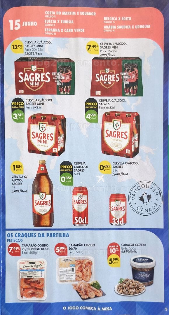 Antevisão Folheto PINGO DOCE Especial Mundial Promoções de 9 a 29 julho